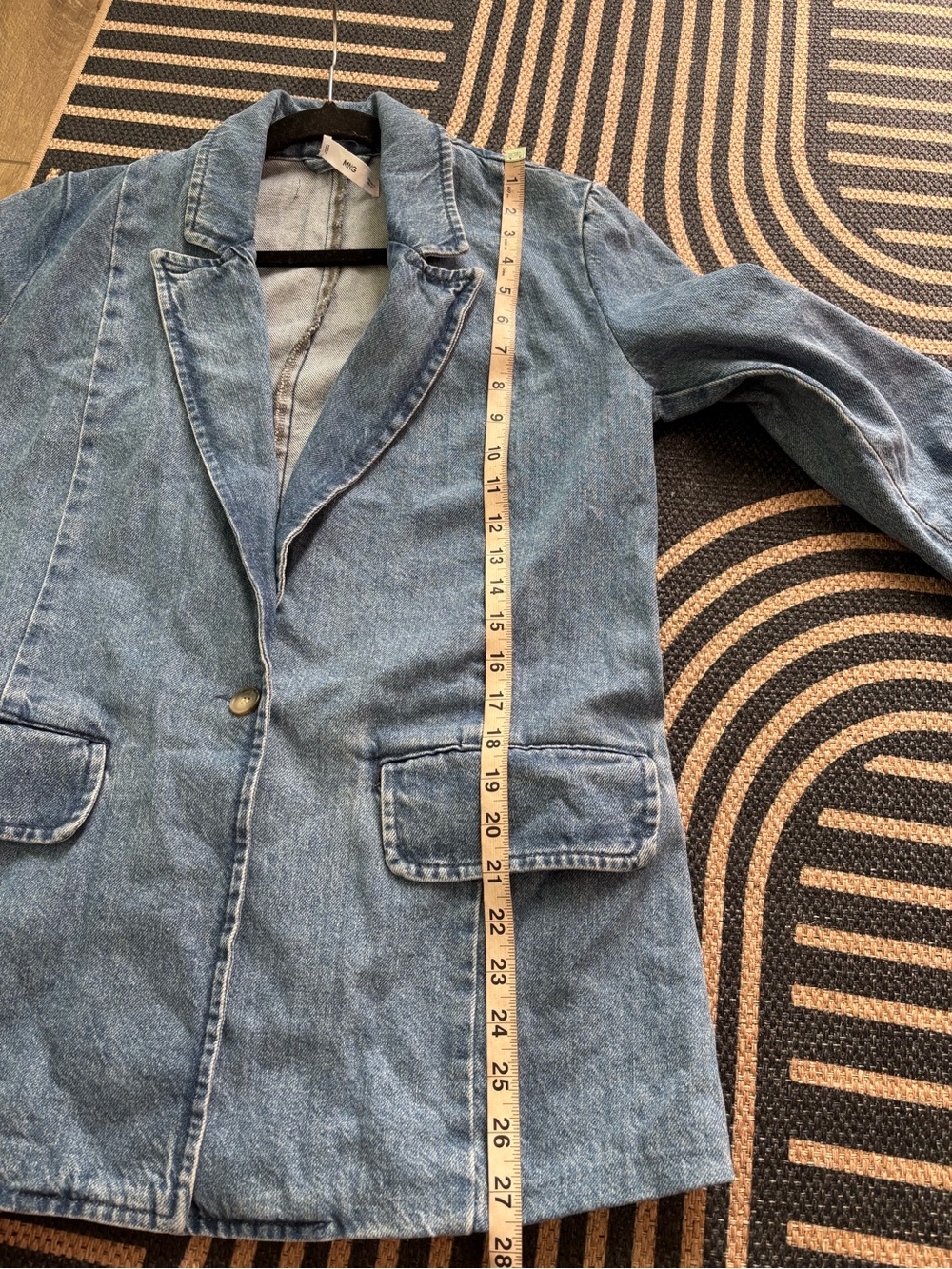 MANGO Blue Denim Blazer - Picture 7 of 11